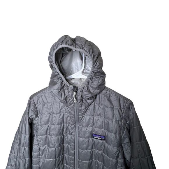 Patagonia Women’s Nano Puff Hoody Gray Large - Picture 2 of 8